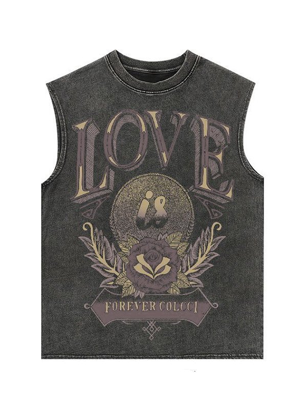 Men’s Distressed Cotton Printed Vest