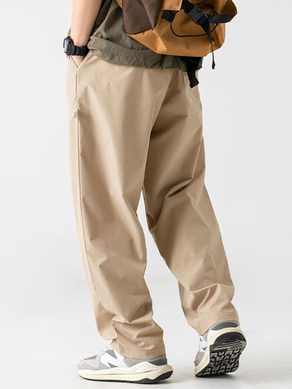 Men’s Side Zipped Pocket Wide Leg Pants