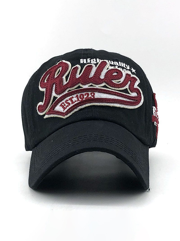 Men’s Retro Letter Embroidery Baseball Cap