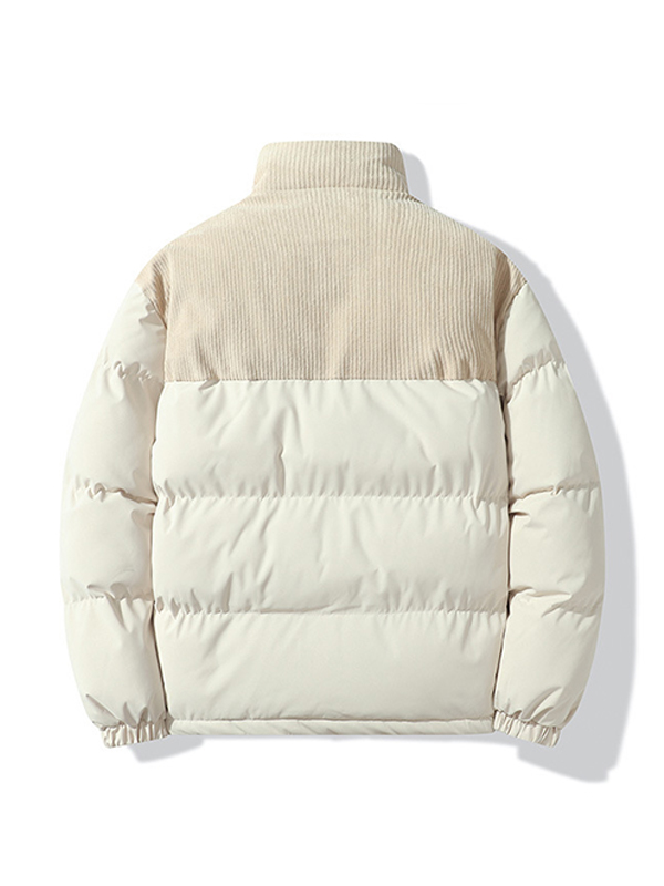 Men’s Corduroy Splice Zip Up Jacket