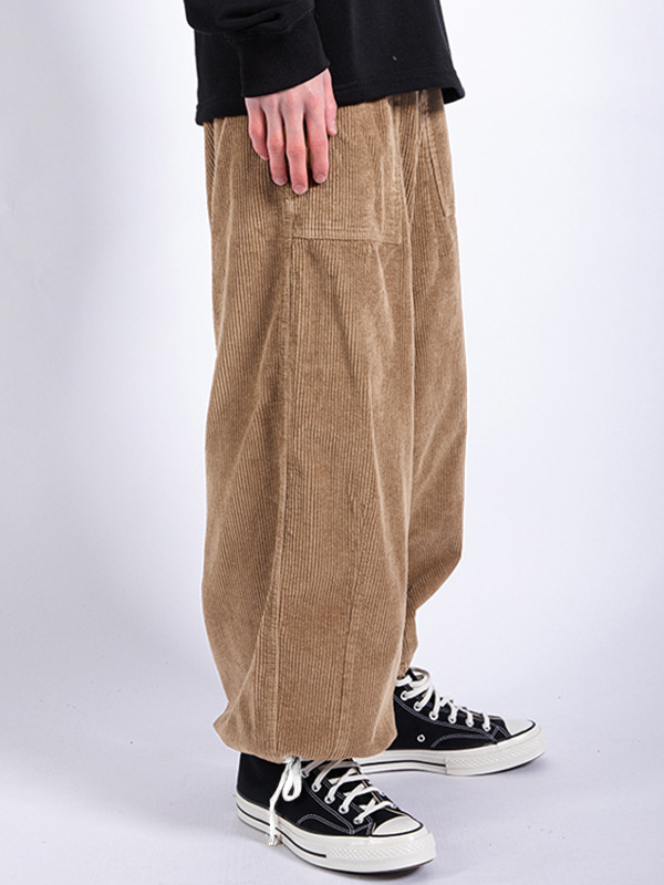 Men’s Vintage Corduroy Bound Feet Cargo Pants