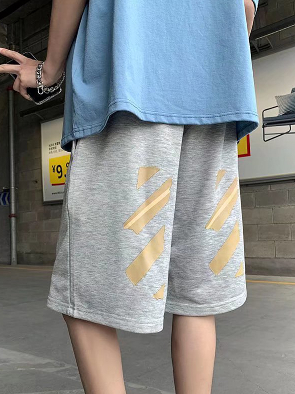 Men’s Graphic Print Thin Loose Shorts