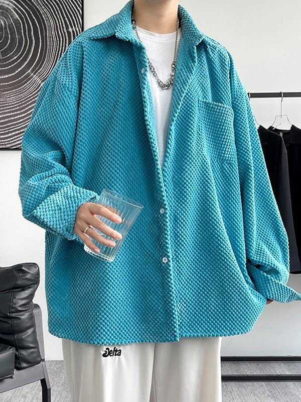 Men’s Corduroy Long Sleeve Shirt Jacket