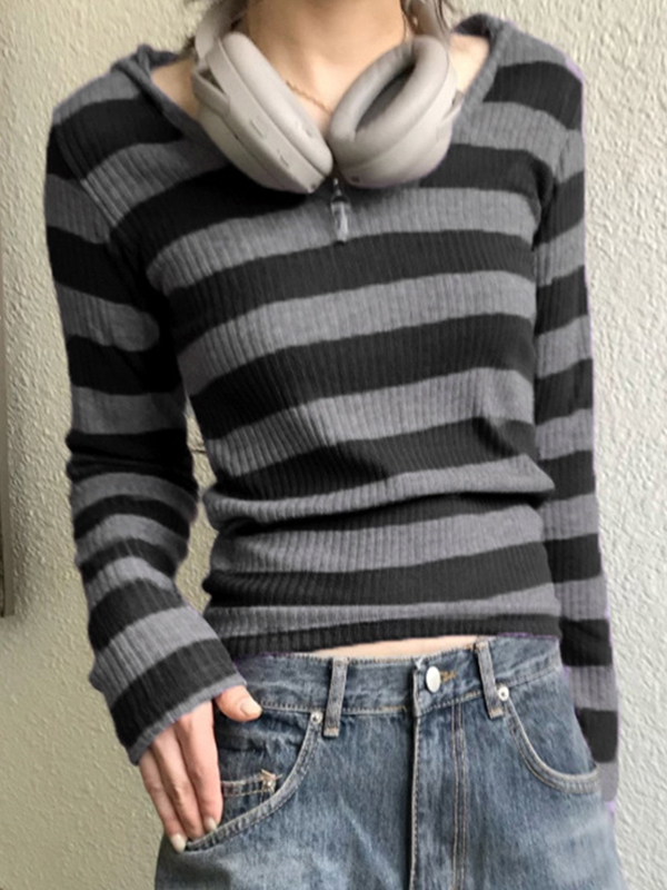 Slim Fit Versatile V-Neck Long Sleeve