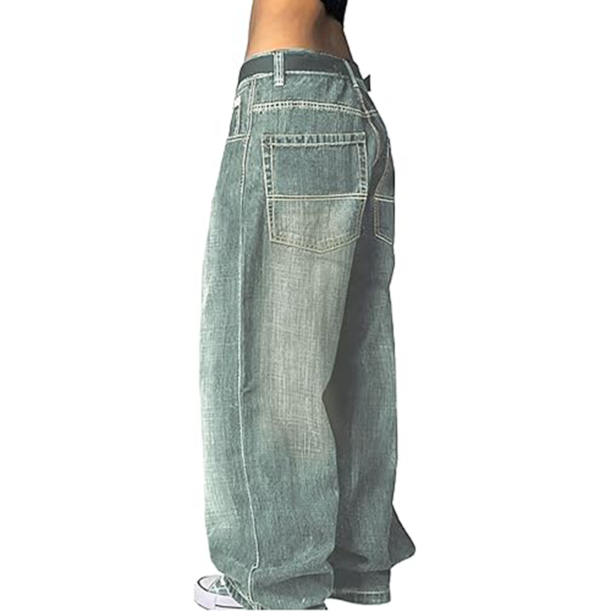 American Retro Distressed Washed Boyfriend Jeans