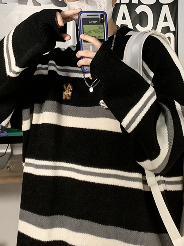 Hong Kong Style Stripes Sweater