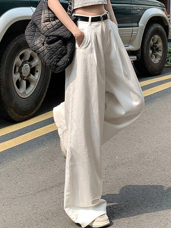 High Waist Slimming Drapey Boyfriend Jeans