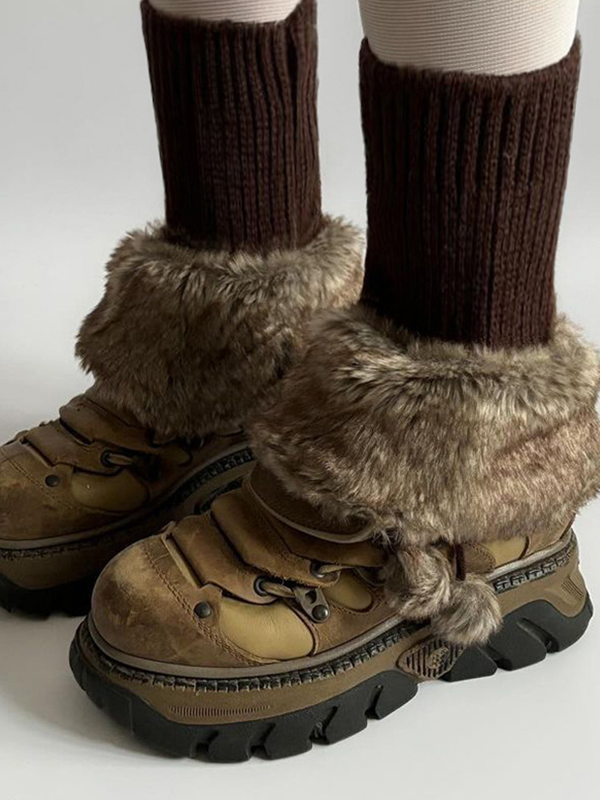 Fluffy Splicing Thread Socks