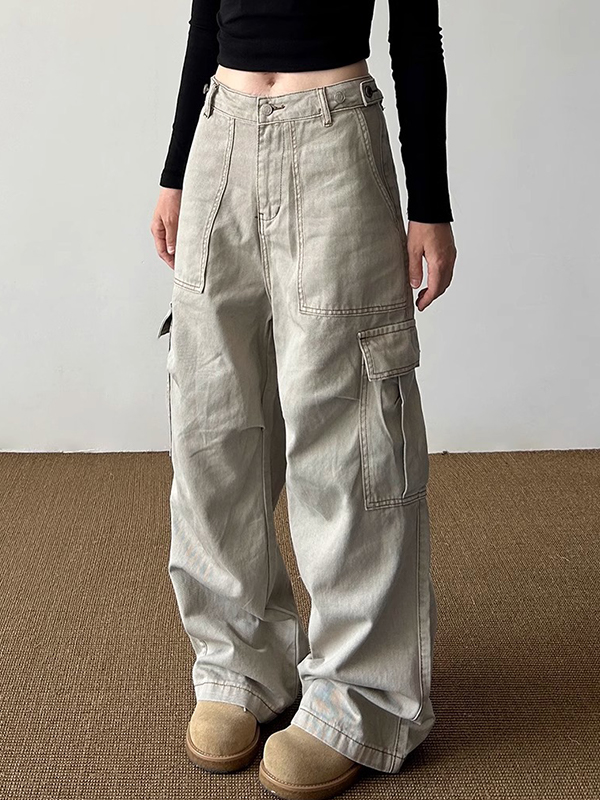 Multi-Pocket Design Cargo Jeans