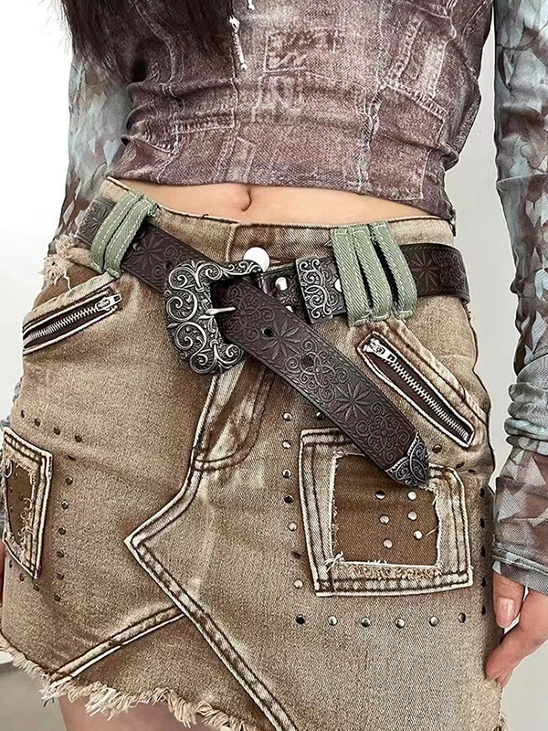 Designed Hot Button Beads Mini Skirt