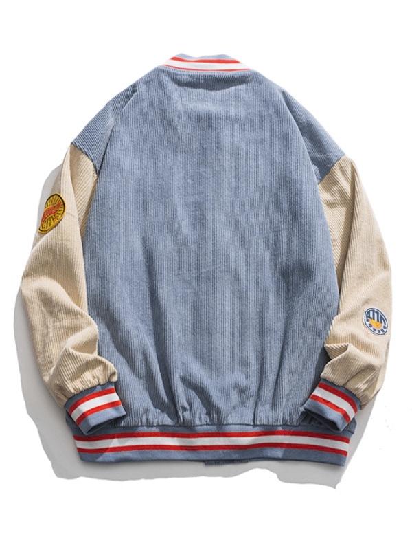 Men’s Corduroy Badge Patched Jacket