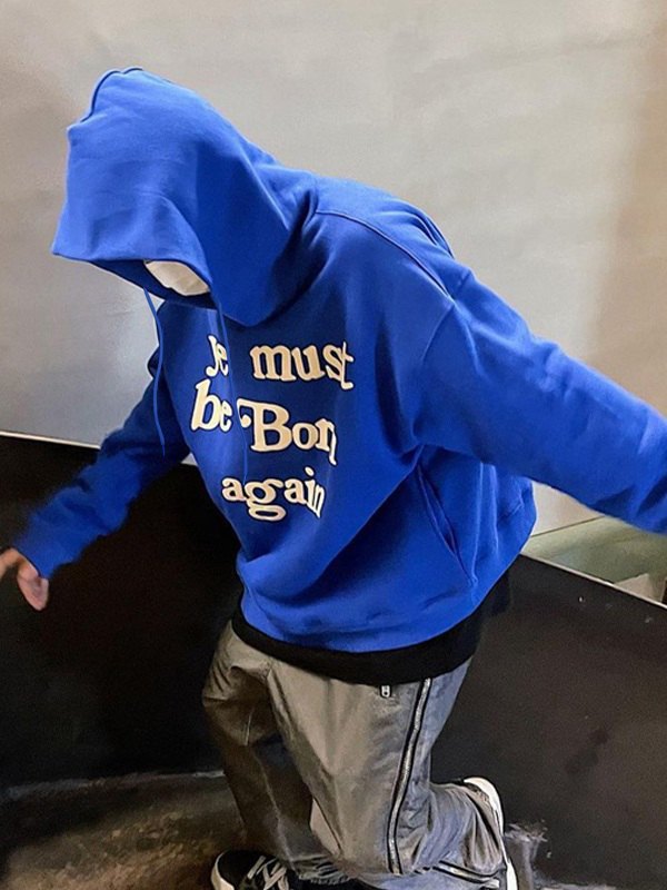 Men’s Slogan Graphic Pullover Hoodie