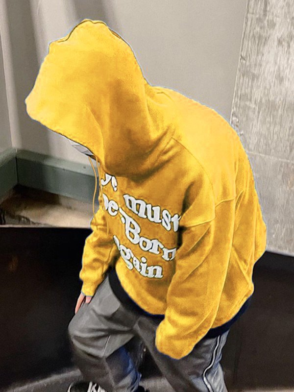 Men’s Slogan Graphic Pullover Hoodie