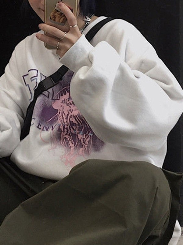 Men’s Punk Jellyfish Pullover Sweatshirt