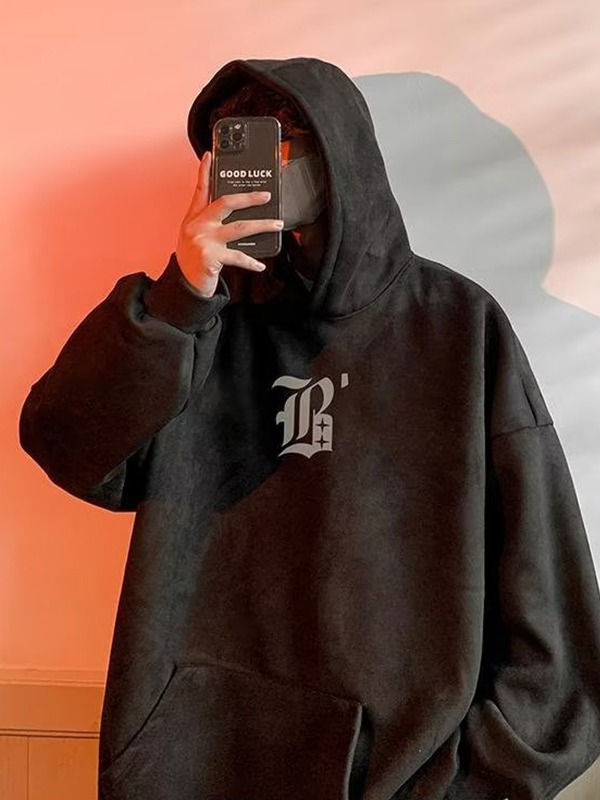 Men’s Print Oversized Hoodie