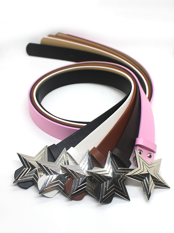 Metal Star Decor Buckle Belt