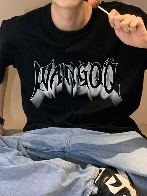 Men’s LetterOversized Short Sleeve Tee