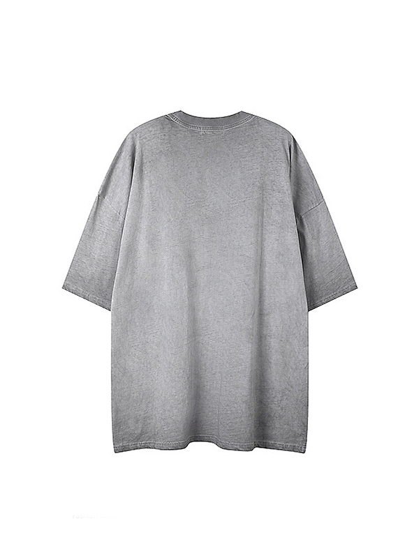 Men’s Cross Print Graphic Oversized Short Sleeve Tee