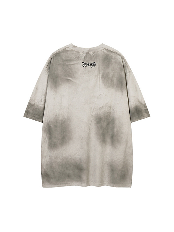 Men’s Tie Dye Graphic Oversized Short Sleeve Tee