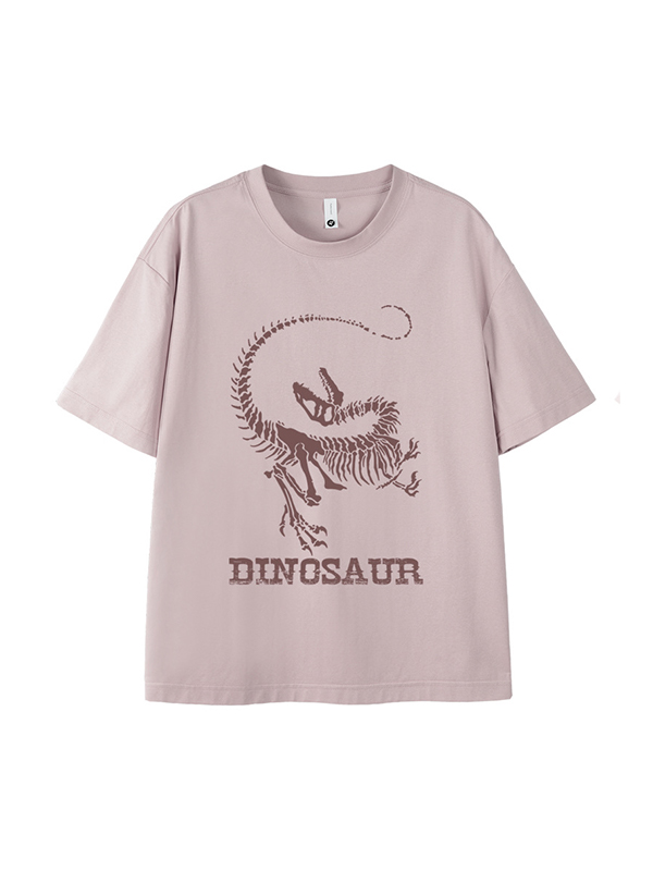 Men’s Dinosaur Print Oversized Short Sleeve Tee