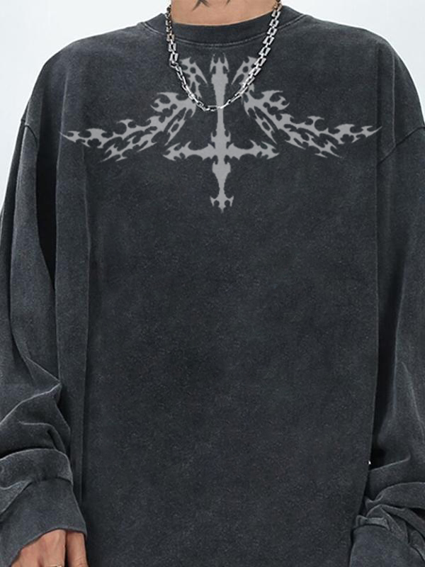 Men’s Cross Oversized Long Sleeve Tee