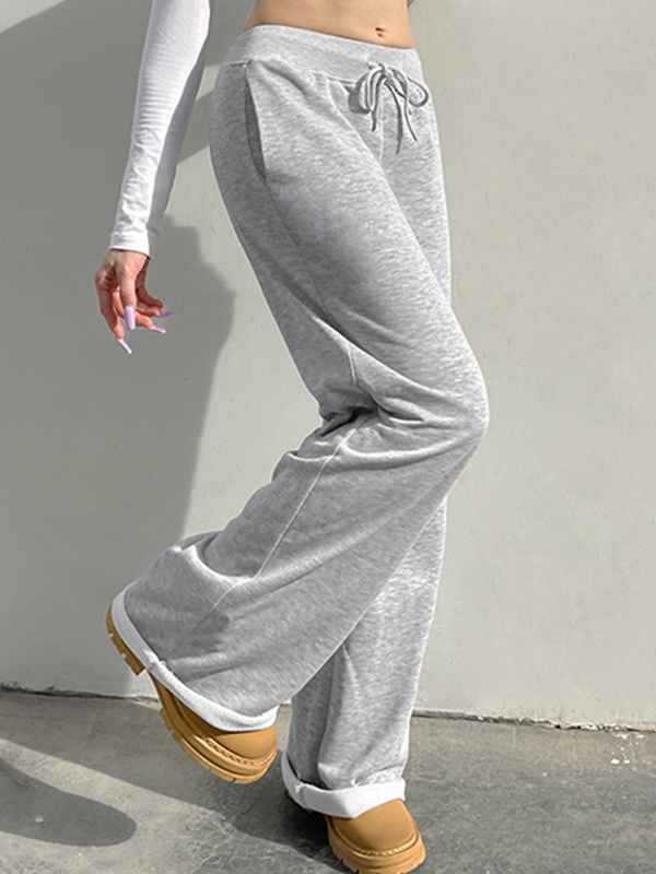 Casual Solid Color Sweatpants