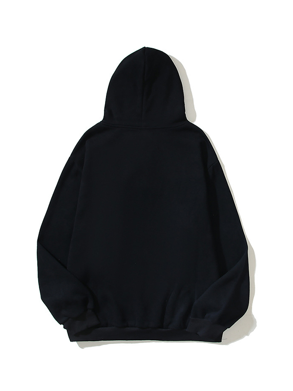 Men’s Hip Hop Print Oversized Long Sleeve Hoodie