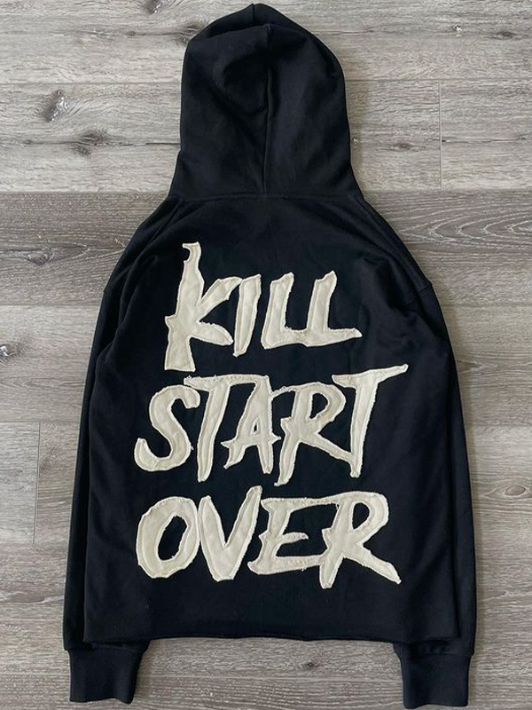 Men’s Lettering Oversized Hoodie