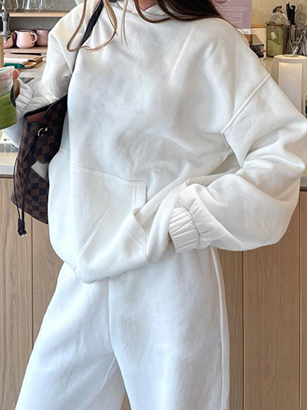 Solid Color Oversized Hoodie