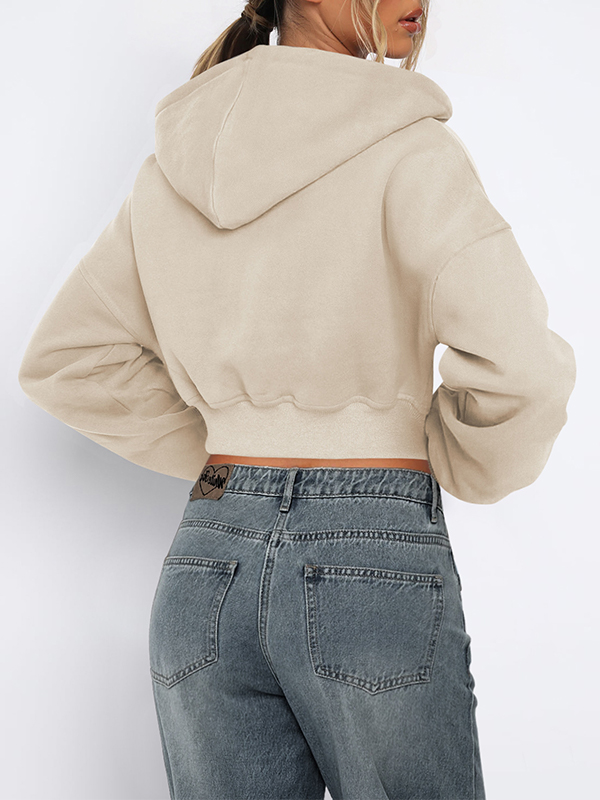 Solid Color Oversized Hoodie