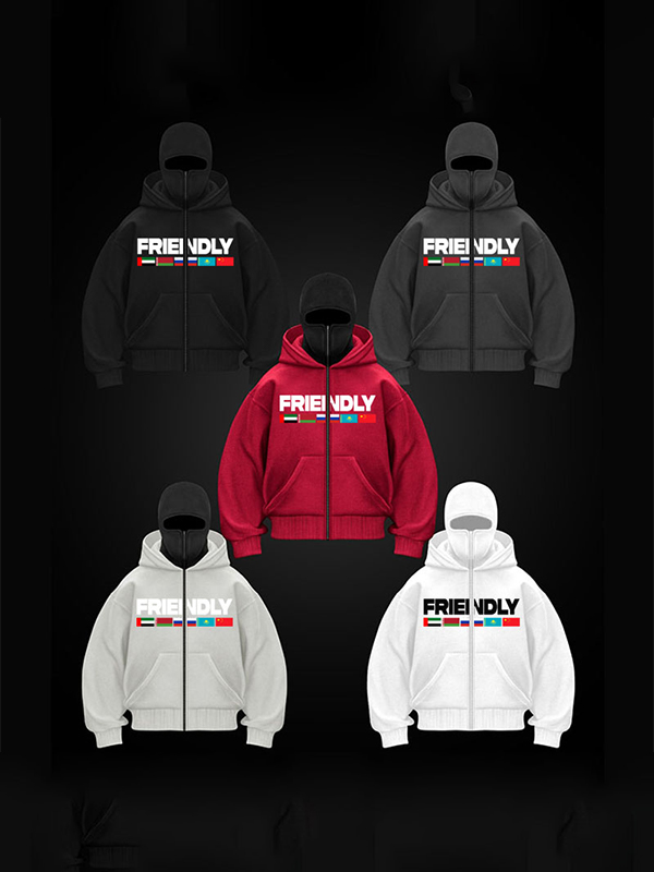 Men’s Lettering Double Layer Oversized Hoodie