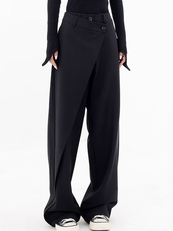 Irregular Patchwork Straight Leg Pants