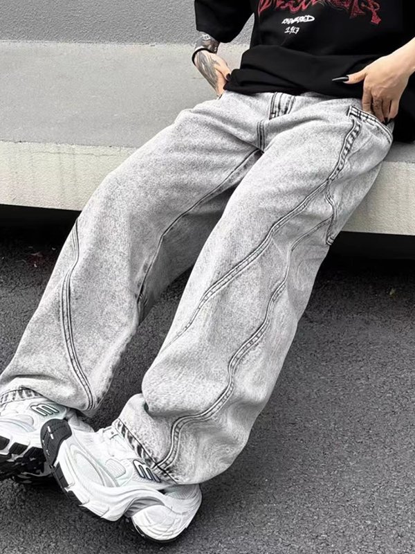 Men’s Street Pocket Loose Jeans