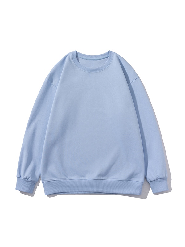 Men’s Solid Color Comfort Cotton Crew Neck Sweatshirt