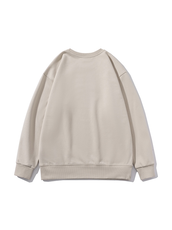 Men’s Solid Color Comfort Cotton Crew Neck Sweatshirt