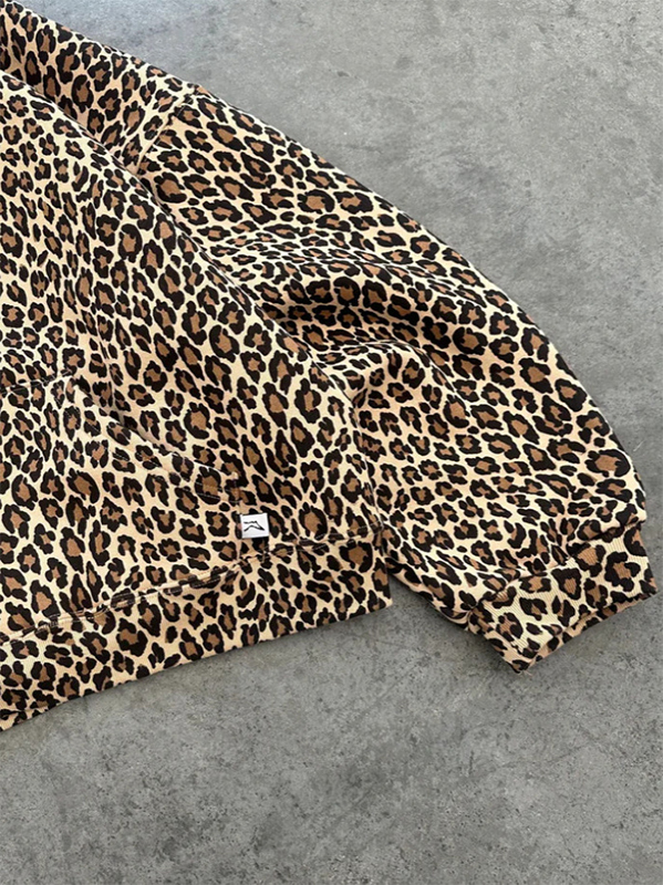 Vintage Leopard Print Hoodie
