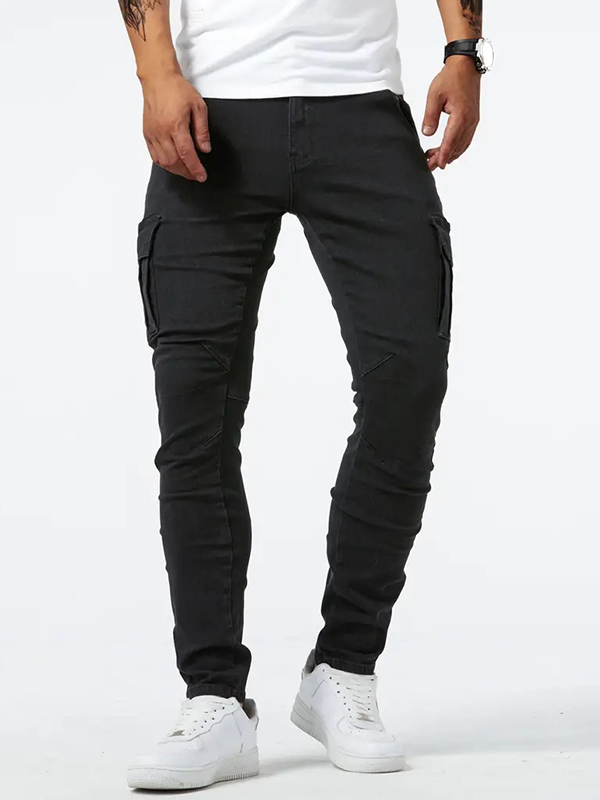 Men’s Stretch Slim Fit Cargo Jeans