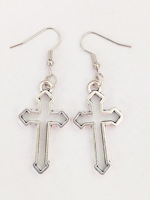 Vintage Cross Earrings