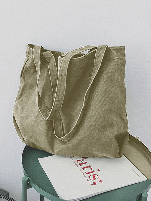 Vintage Wash Large Tote Bag