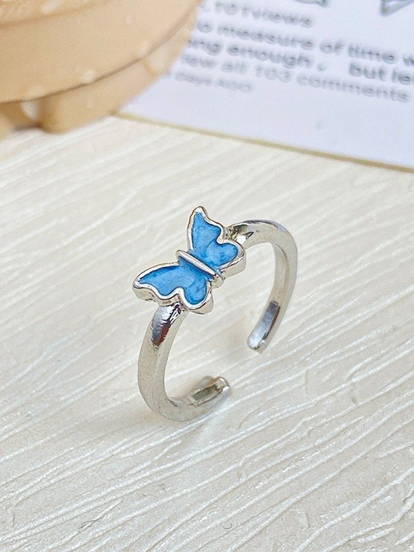 Y2K Butterfly Cuff Ring