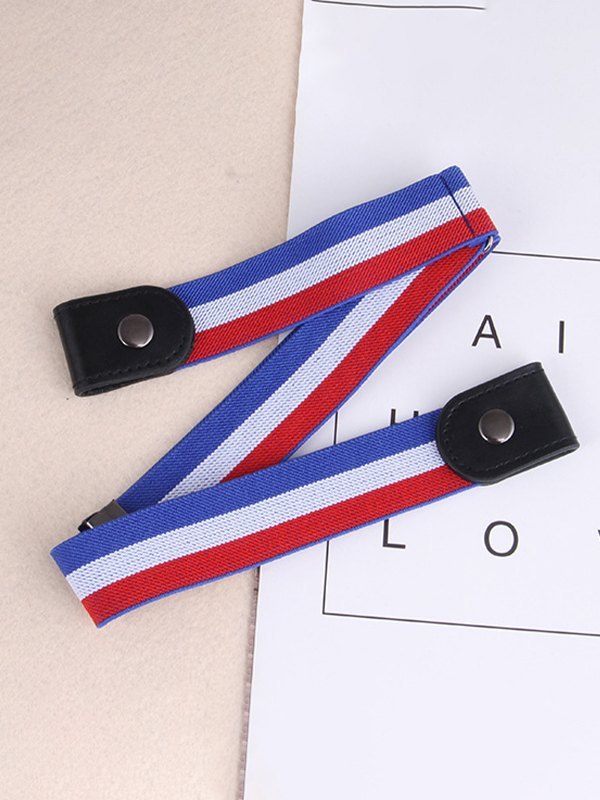 No Hole Canvas Elastic Belt