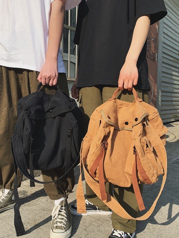 Vintage Large Canvas Messenger Bag