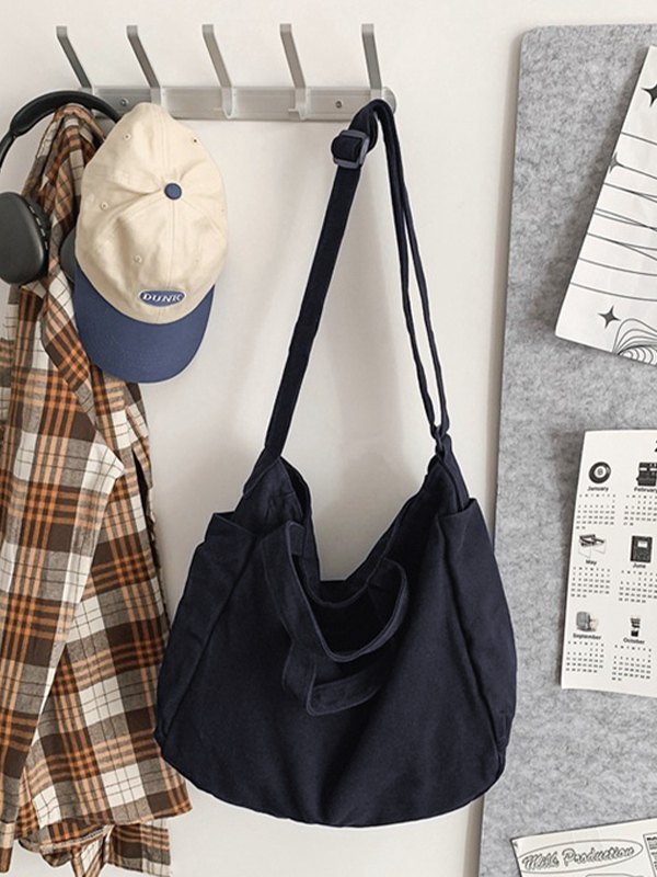 Vintage Wash Large Canvas Tote Bag