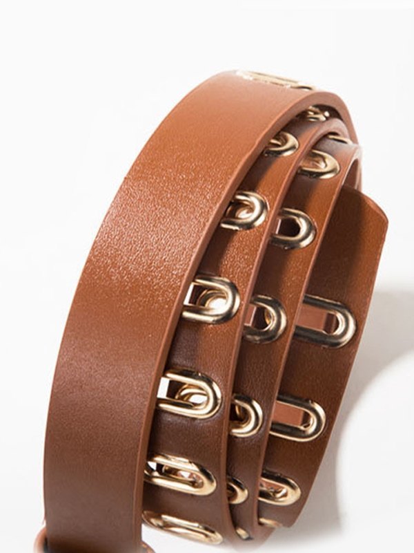 Punk Chunky Eyelet Buckle Belt