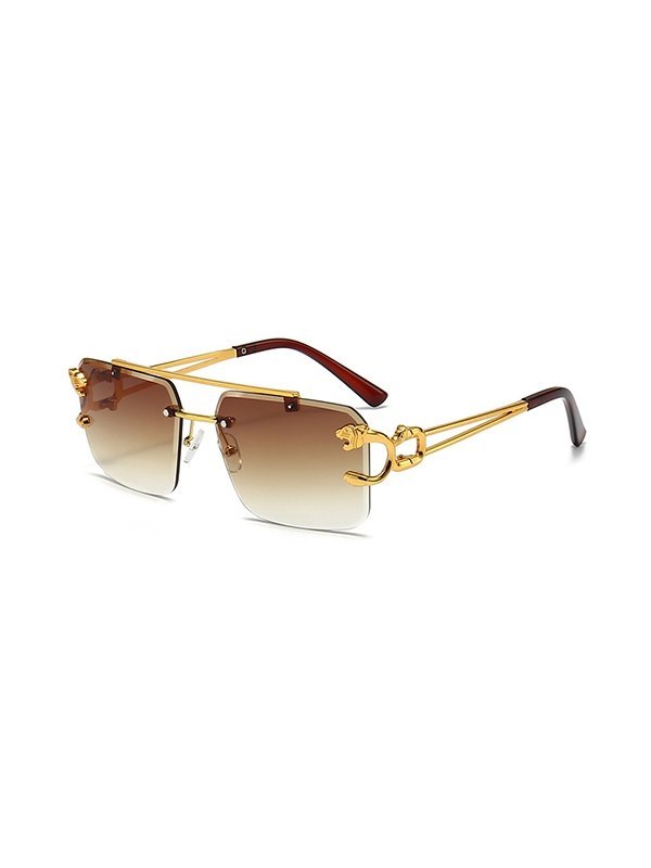 Rimless Double Bridge Sunglasses