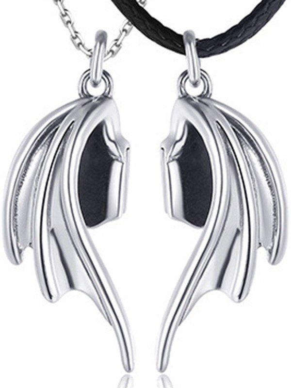 1pair Angel Devil Wing Pendant Necklaces