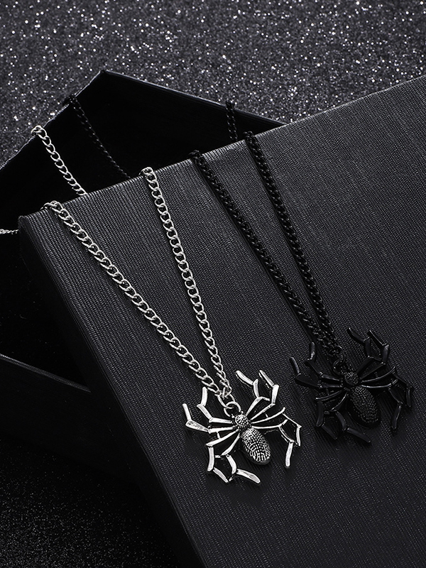 Vintage Spider Charm Necklace