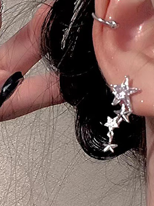 Glittering Star Decor Earring