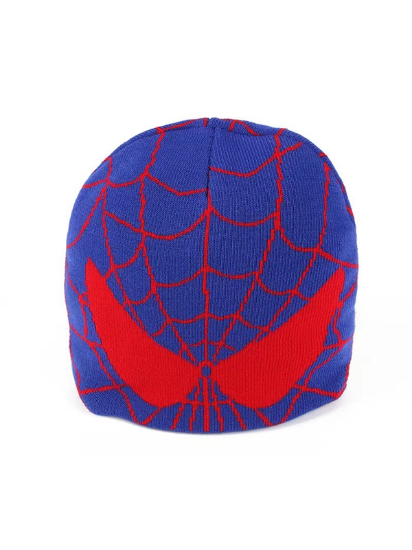 Spider Web Print Soft Beanie Hat