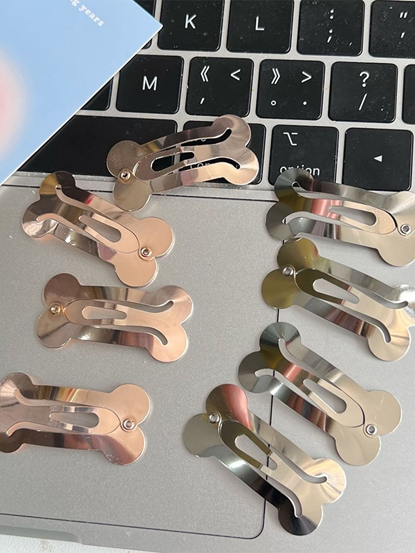 1pc Metal Cutout Bone Hair Clips